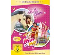 Girls box Bella Sara & Mia and me 2 x DVD animation fun children girls new or...