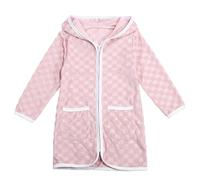 Girls Boys Bathrobe Swim Cover Up Zip Up Hooded Long Sleeve Coverup Kids Beach Towel Robe Kimono A Little Bit Dramatic Top Mean Girls (8-9 Years) Pink
