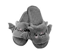 Girls Boys D mon Slippers Plush Winter Sliders Halloween Devil Slippers Kids Indoor Fuzzy Home Shoes Youth Slip On Novelty Fluffy Shoes (GY1, 1.5 Big Kids)