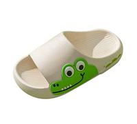 Girls Boys Dinosaur Sliders Kids No Slip Cloud Slippers Soft Children's EVA Pool Shower Slipper Slide Sandals Outdoor Bath House Summer Beach Flip Flops White