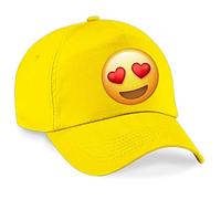 Girls Boys Fabulous Colourful Happy Pixel Unicorn Baseball Cap Kids Caps Sport Rainbow Dance Kids Summer Hat School Girl Adjustable Baseball Hat Sun Protection Heart Eyes Yellow