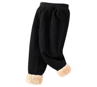 Girls Boys Fleece Thermal Jogging Trouser Girls Lined Tracksuit Bottom Pant Warm Winter Cotton Kids Winter Thick Warm Trousers Jogger Sweatpants School Play PE Joggers for Toddlers Baby Kids Unisex