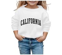 Girl's Boy's Hoodie Long Sleeve Soft Sweatshirt Graphic Hoody Kids Cute Pullovers Top Clothes for Girls Wolf Hoodie for Girls (White, 5-6 Years)