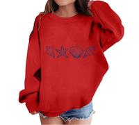 Girls Boys Hoodie Regular Fit Activewear Clothes Girl Cotton Top UK Fall Stylish Hoody Casual Sweatshirt Oversized Long Sleeve Streetwear Red