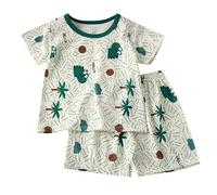 Girls Boys Pyjamas 2025 Button-Down Silky Nightwear Comfortable Elegant T-Shirt and Pants 2 Pieces Soft Lounge Sets Teenagers Sleepwear Gifts Green