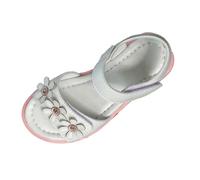 Girls Boys Sandals Glitter Princess Shoes Queen Birthday Sandals For Little Non-Slip Bathroom Slippers Black School Sliders Size 6 Beach Patio & Shower Summer Autumn (White,11.5)