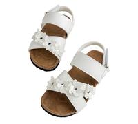 Girls Boys Sandals Open Toe Flat Shoes Summer Sandals Slippers Swimming Kids Baby Slides For 1 Year Old Pink Silver Blue Purple White Summer Autumn Children Size 4 5 6 7 8 9 10 (White,11.5)