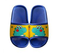 Girls Boys Slide Sandals Dinosaur Slippers Toddler Summer Shower Bath Kids Slippers Lightweight Sandals Non-Slip Garden Shoes Slip on Beach Pool Water Shoes 3-10 Years（Toddler/Little/Big）