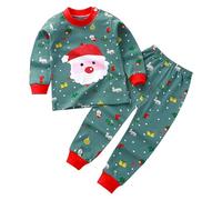 Girls Boys Toddler Soft Pajamas Toddler Cartoon Prints Long Sleeve Kid Sleepwear Sets Winter Set Baby Boy (T1-O, 3-4 Years)
