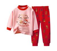 Girls Boys Toddler Soft Pajamas Toddler Cartoon Prints Long Sleeve Kid Sleepwear Sets Winter Set Baby Boy (T1-AC, 3-4 Years)