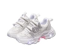 Girls Butterfly LED Flashing Sport Shoes Lighting Sneaker School Trainers | Kids LED Light up Casual Shoes Boys Girls Baby LED Breathable Sneaker Xmas Birthday Gift