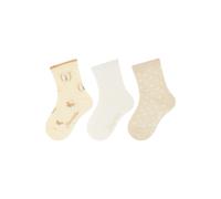 Girls' butterfly patterned socks Sterntaler (x3) Jaune 27/30
