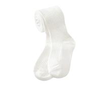 Girls Cable Knit Tights Cotton Stretchy Ballet Dance Footed Leggings Stocking Kids Baby Plain Soft Full Length Opaque Pantyhose Full Sole Un form Tights (White, 12-24 Months)