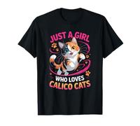 Girls Calico Cat T-Shirt