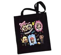 Girls Canvas Tote Bag, reusable canvas Printed Canvas Bag