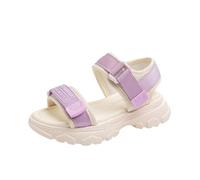 Girls' Children's Sandals 2026 Comfortable Children's Sandals with Thick Sole and Straps for Everyday Use and Beach Adventures Summer Casual Fashion Summer Shoes, purple, 9 UK