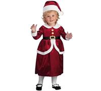 Girls Christmas Costume Fleece Santa Dress with Hat Belt 3PCS Terry Trim Long Sleeve Warm Xmas Dresses Mrs.Santa Costume for kids Fancy Dress & Props for Christmas Halloween Carnival Party