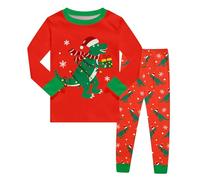 Girls Christmas Pyjamas Set, Christmas Pyjamas Girls Long Sleeve 2 Pieces Pjs Set Toddler Clothes Cotton Sleepwear Animal Printed Nightwear Halloween Kids