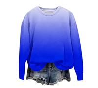 Girls Christmas Sweatshirt Cute Gradient Printed Long Sleeves Sweatshirts Casual Crew Neck Fall Winter Pullover Tops Toddler Clothes Casual Comfy Fleece Jumper School Warm Teen Girl Coat