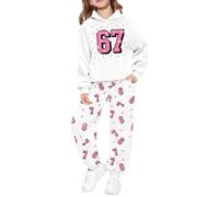 Girls Christmas Sweatshirt Ugly Sweater Six Seven Theme Pink Sportswear Unisex Hat School Uniform Preppy Novelty Coat Newborn Photoshoot Outfits