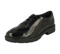 Girls Clarks Lace Up Brogue Detailed School Shoes 'Loxham Brogue Y'