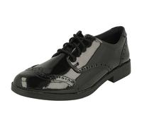 Girls Clarks Leather Lace Up Brogue Formal School Shoes Aubrie Craft Y