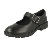 (Black, UK 3.5 Child) Girls Clarks Mary Jane Style Shoes Loxham Walk Y