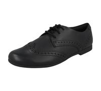 Clarks Girls Clarks School Shoes Scala Lace - Black Leather - UK 8.5 Junior - G