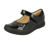 Girls Clarks Smart Butterfly Detailed School Shoes Scooter Daisy