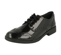 Girls Clarks Leather Lace Up Brogue Formal School Shoes Aubrie Craft Y