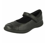 Clarks Etch Beam Kid Leather Shoes in Black Wide Fit Size 13.5
