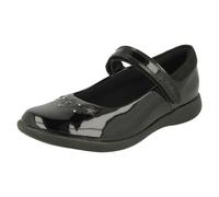 Girls Clarks Star Detailed School Shoes Etch Bright