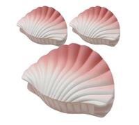 Girls Claw Clips - Thick Hair Clips | Seashell Claw Clips | 3 Pieces Matte Gradient Jaw Clamp Strong Hold Fashion Accessories For Commuting Beach School Concert Yoga Hiking Prom Date Night Wedding