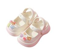Girls Clogs Mary Jane Cute Bow Indoor Outdoor Non Slip Breathable Lightweight Soft Sole Cushioned Footbed Sandals for Ages 4 To 11 Flip Flops