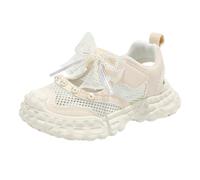 Girls Closed Toe Kids Mesh Summer Shoes Non Slip Breathable Hook Loop Adjustable Cute Princess Soft Sole Fashion Casual Outdoor Beach Sports Walking Protective Comfortable Trainers Size 1.5