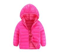 girls coats 7-8 years,Kids Girls Winter Jacket Padded Coat Hooded Quilted Girls' Coats Warm Shining Snowsuit Waterproof and Windproof Outerwear 3-17 Years,Hot Pink,7 Years