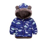 Girls' Coats Winter Hooded Jacket Teens Lightweight Down Coats Hoody Padded Puffer Coats Color Block Thick Thermal Snow Outwear for 2-7 Years