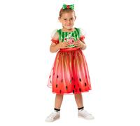Girls Cocomelon Dress Cartoon Watermelon Fancy Dress Toddler Kids Costume