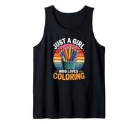 Girls Coloring Tank Top