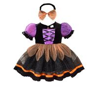 Girls Costume for Halloween Childs Frightening Creepy Dress Kids Medieval Gothic Dresses Up Party Queen Zombie Halloweens Clothes Set Spooky