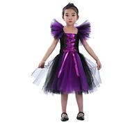 Girls Costume for Halloween Childs Frightening Creepy Dress Vampire Kids Black Witch Scary Clown Teens Party Dresses Age 5-13 Years