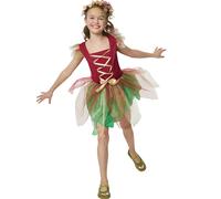 Girls Costume Forest Fairy Pixie Princess Fairytale Fantasy Fancy Dress Carnival