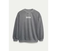 Girls Cotton Rich Wednesday™ Sweatshirt (6-16 Yrs) - 8-9 Y - Carbon, Carbon