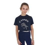 Girl's cotton T-shirt Equestro Cannes