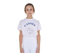 Girl's cotton T-shirt Equestro Cannes