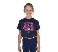 Girl's cotton T-shirt Equestro Wild Life
