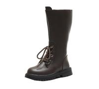 Girls Cowgirl Boots Glitter Toddler Boys Cowboy Boot Little Big Kids Mid Calf Western Boots Riding Shoes 4-10 Years Brown