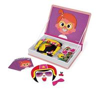 Janod J02717 Magneti'Book Crazy Faces Educational Game, Girls