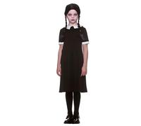 Girls Creepy School Girl Fancy Dress Costume