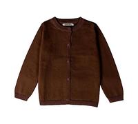 Girls Crewneck Cardigan Sweater Knit Button Dowm Long Sleeve Jacket Coat Soft Solid Color Tops Fall Winter Outwear (B, 18-24 Months)
